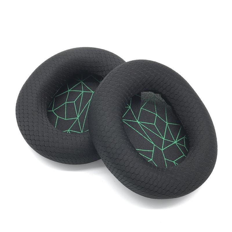 Vervangende Zwarte Stoffen Oorkussens voor SteelSeries Arctis 3/Arctis 5/Arctis 7/Arctis 9/Arctis 1/Arctis pro Draadloze Gaming Headset groen