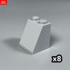 MOC Bricks 4cm Figure Wear Sleeve Arm Ancient China Dress Han Chinese Clothing Accessories Assembled Building Blocks Kids Toys