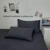 Light luxury style minimalist solid color skin friendly matte bedding set of3 pcs without core, 1duvet cover and2 pillow covers
