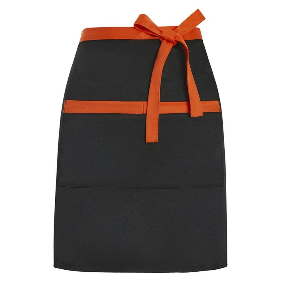 Dacron Chef Apron Solid Color Household Cleaning Apron Simple Waiter's Half-length Apron