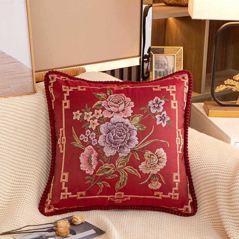 Jacquard High Precision Sofa Pillow Case Gift Pillow Bed Bedside Pillow