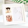 Baby Hand and Footprint Frame with Inkpad - First Birthday, Hundred Days, Full Moon Gift, Modern Minimalist Style