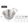 Yizi Xiaojie Portable Stainless Steel Sierra Camping Bowl Set