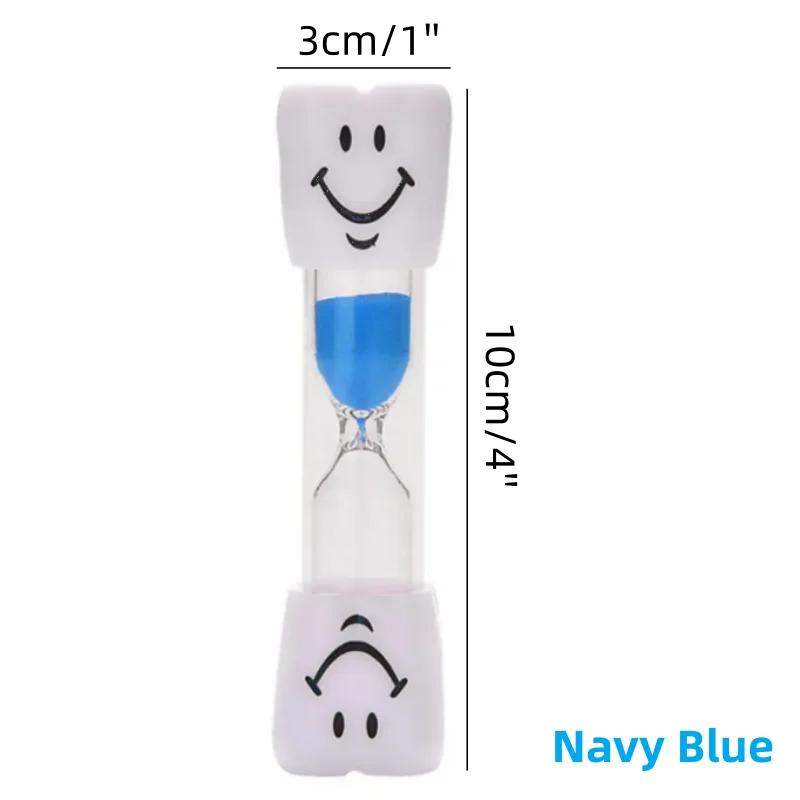 2 Minutes Smiling Face Tooth Brushing Hourglass Creative Sand Clock Toothbrush Timer Desktop Ornament For Children Kids Gifts