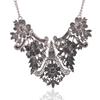 Retro European Alloy Floral Choker With Pendant For Women And Special Events