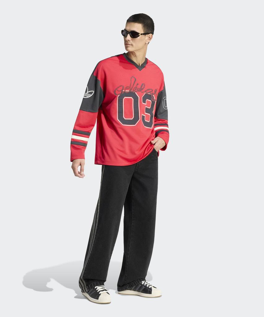 adidas Maillot de Hockey à Manches Longues - Rubis / Ku9187