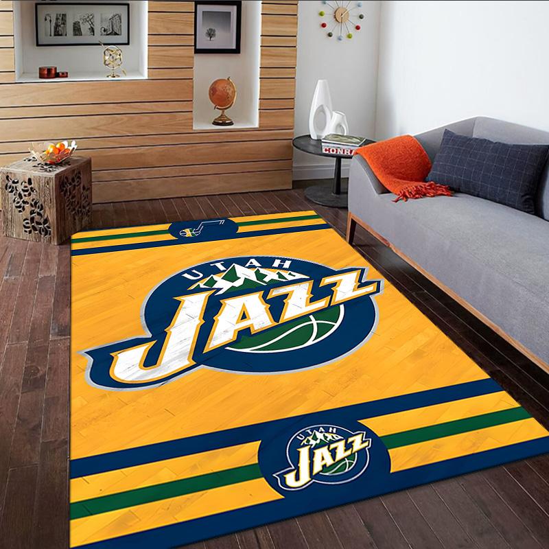 Jazz Basketball Team Carpet, Kitchen Rugs, Yoga Mat, Non-Slip Mats, Rug for Bathroom, Living Room bedroom, Camping Rugs Christmas Gift