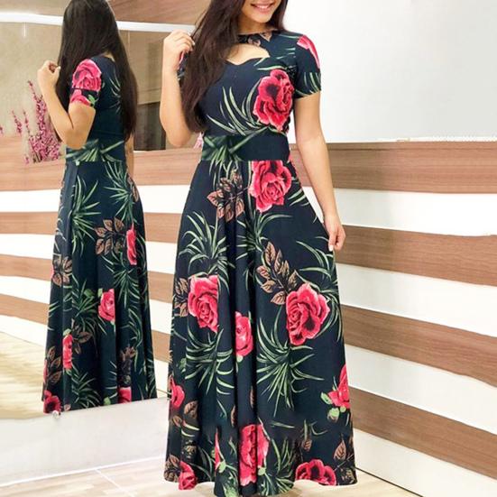 knee length dresses for ladies CD386 | A-LINE DRESS – Ladivine by Cinderella Divine main image 1