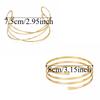 Gold Adjustable Snake Armband Metal Hyperbolic Cuff Bangle Minimalist Open Arm Bangles  Women