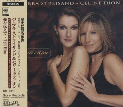 CD BARBRA STREISAND, CÉLINE DION - Tell Him SRCS8540 Sony 1997 Japan ObiPop Used