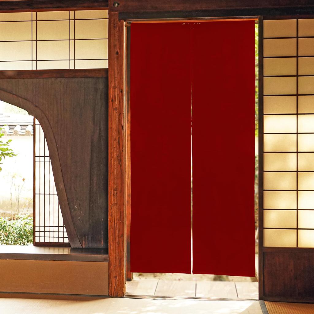 Stilvoller Noren Raum Privatsphäre Uni Natur Erhältlich in Breiten und 170cm Hergestellt in Japan Vorhang, Raumteiler, Vorhang, Lang, Farbe, Muji, 100% Baumwolle,