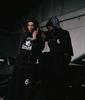 Cross-border Men's & Women's Warm Embroidered Hoodie & Sweatpants Set - Autumn/Winter Velvet Casual High Street Style