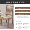 Flowers Printed Dining Chair Seat Cover Stretch Spandex Chair Covers Elastic Chair Slipcovers for Home Banquet Office Hotel