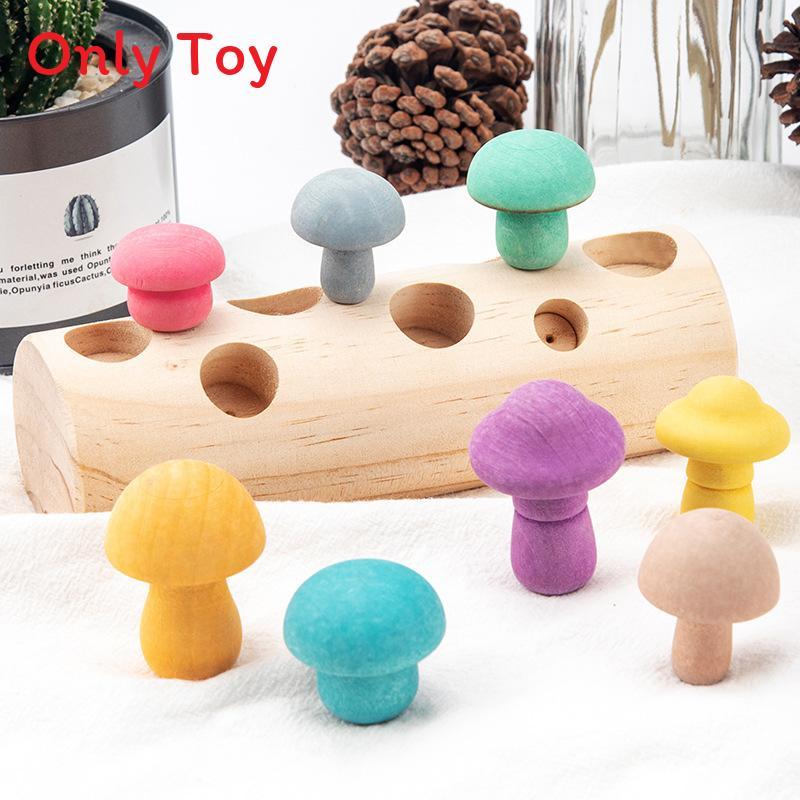 Wooden Mushroom Picking Game For Kids With Diy Fun And Focus Training