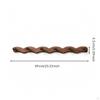 Wooden Coat Rack with Hooks WaveInfluenced Hook Decorative Peg Rail for Entryway,
