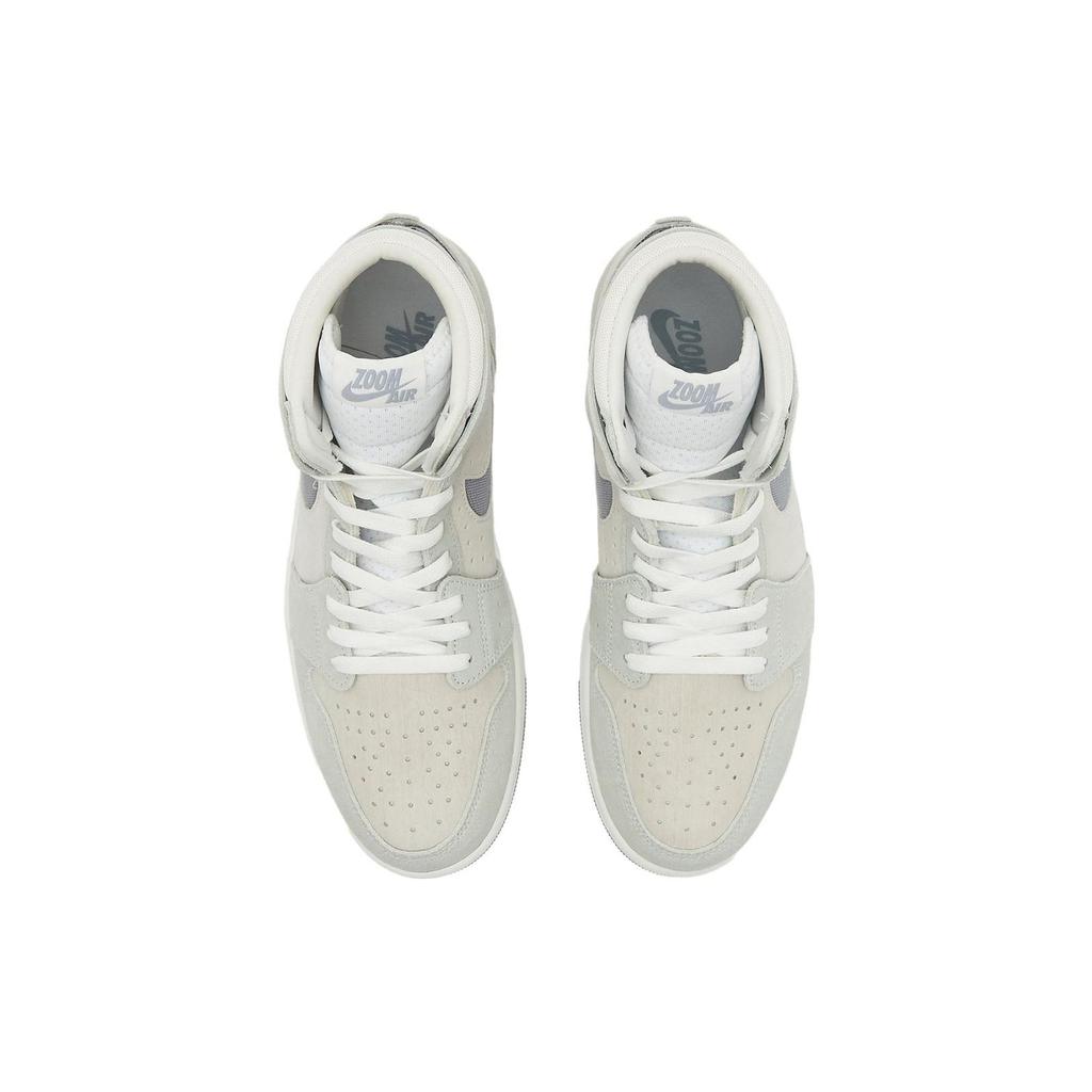 Air Jordan 1 High Zoom Comfort 2 Gris Particule Chaussures Homme Blanc Sommet Argent Clair Voile DV1307-101