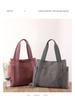 2025 Women's Large Canvas Tote: Fashionable, Artistic, and Simple Design with Single Shoulder Strap