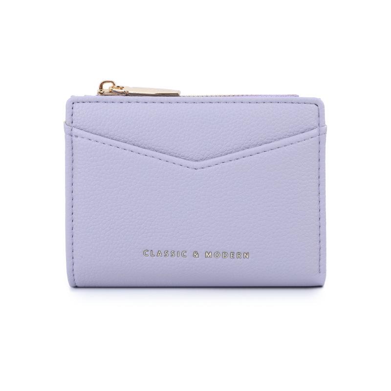 Tailian Lychee Pattern Women's Short Wallet with Multi-Card Slots and Coin Purse