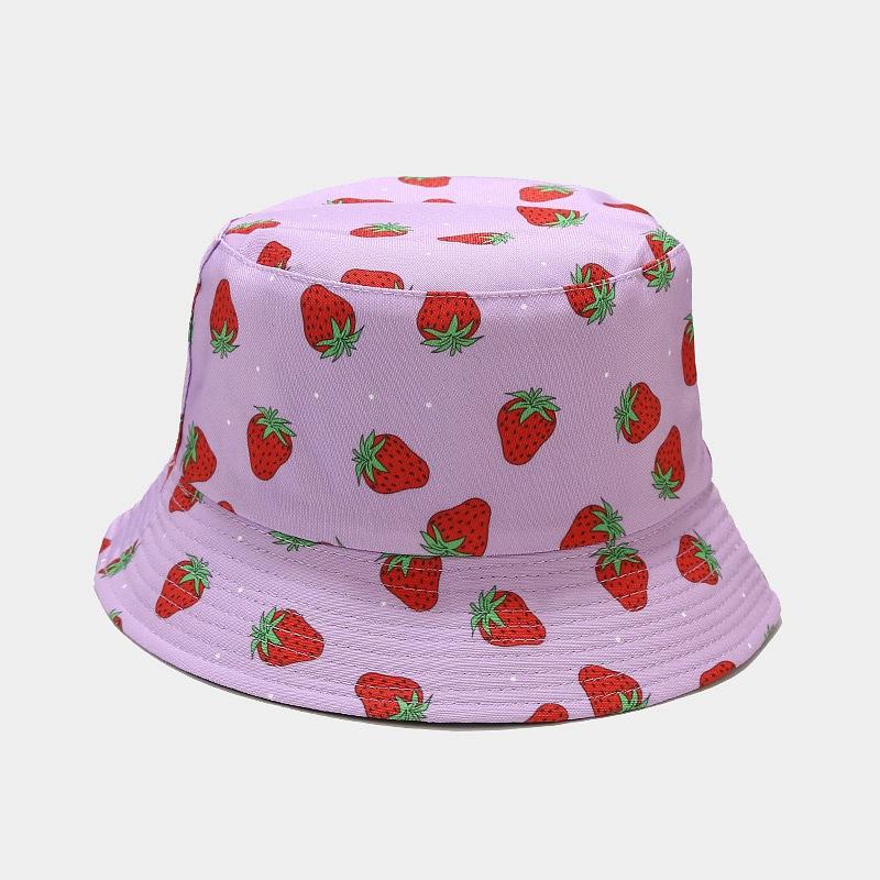 Hot Selling Fruit Pattern Bucket Hat Men and Women Outdoor Leisure Visor Summer Travel Hat