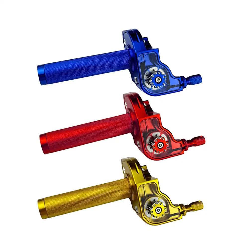 7/8" Throttle Grip Twist Quick Action Gas Throttle Settle With Cable For 50cc 125cc 150cc M10*1.5 Motorcycle Moped Scooter Bike
