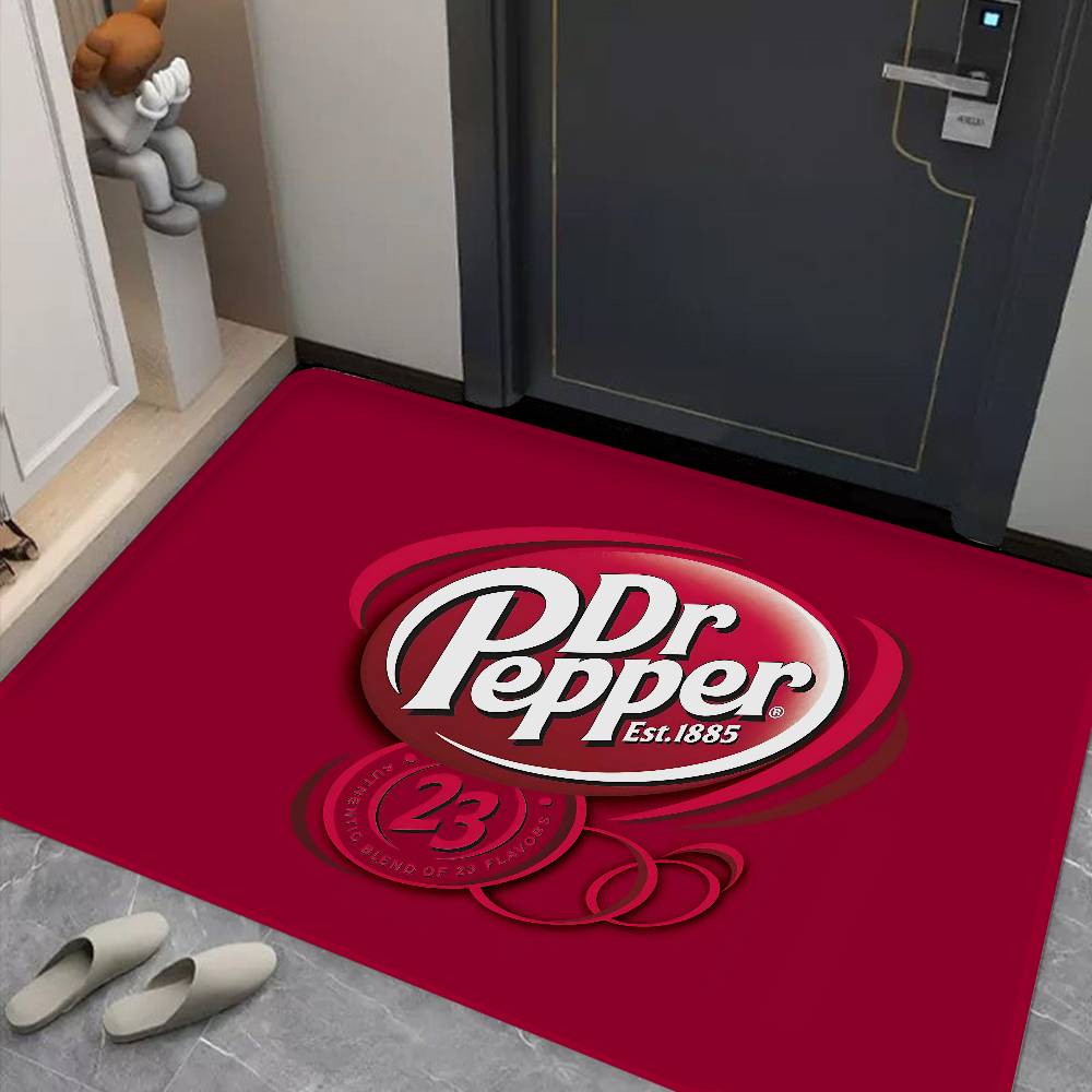 D-Dr Peppers Logo Door Mat Washable Non-Slip Living Room Sofa Chairs Area Mat Kitchen Bedside Area Rugs