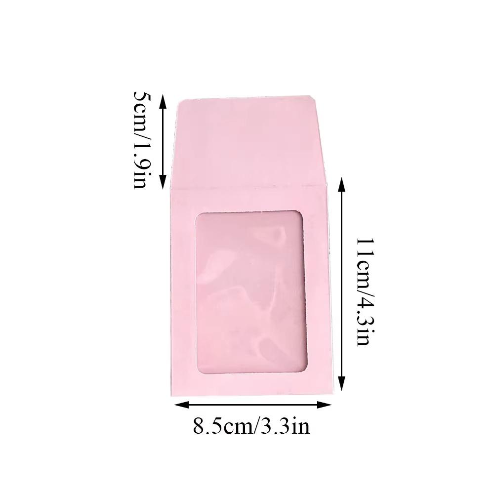 10Pcs/pack Transparent Window Envelope Card Sleeve Cards Packaging Bag  Office School Supplies