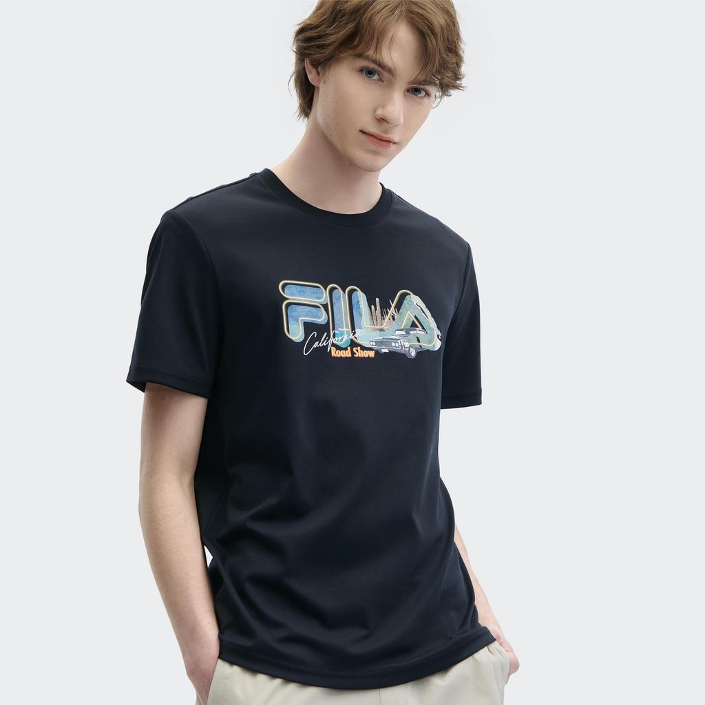 New FILA HERITAGE T Shirt Men's Legend Blue F11M428125FNV