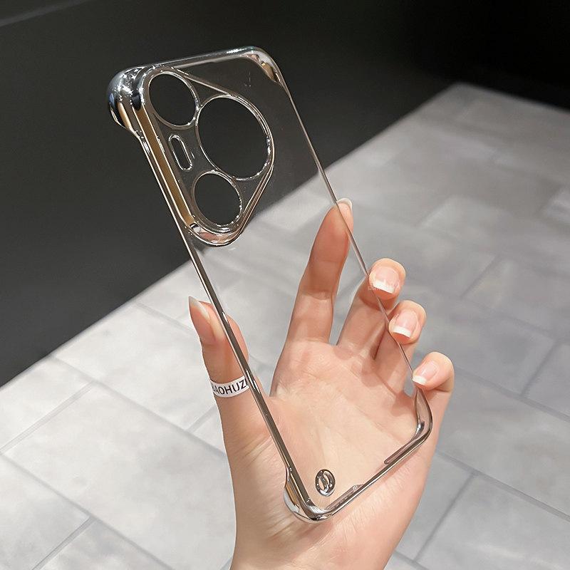 Applicable to Huawei pura11pro mobile phone case new p11promax transparent borderless p111 ultra-thin and anti-drop hard