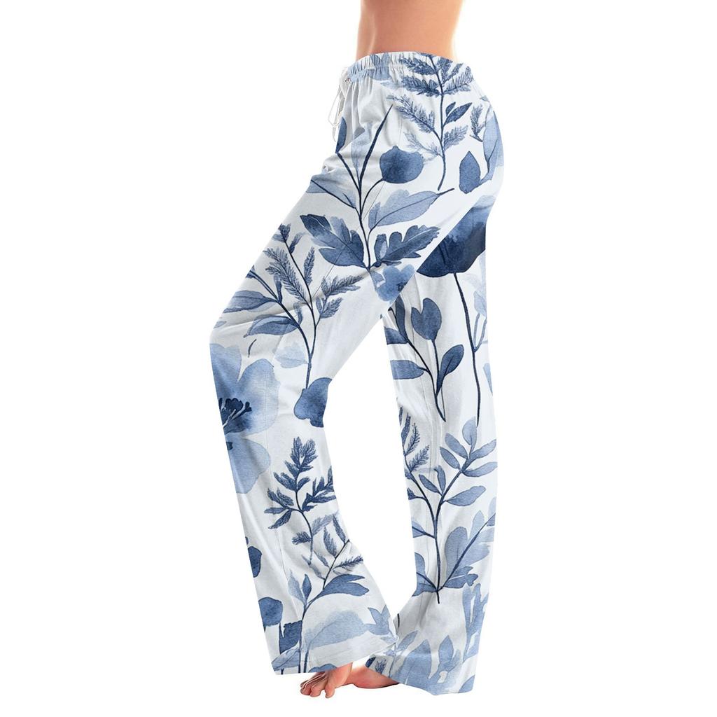 Women's Fashion Loose Casual Floral Printed Casual Pants