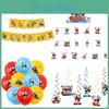 Tea Cup Head Decorative Props Vibrant Birthday Party Supplies With Paper Craftsmanship