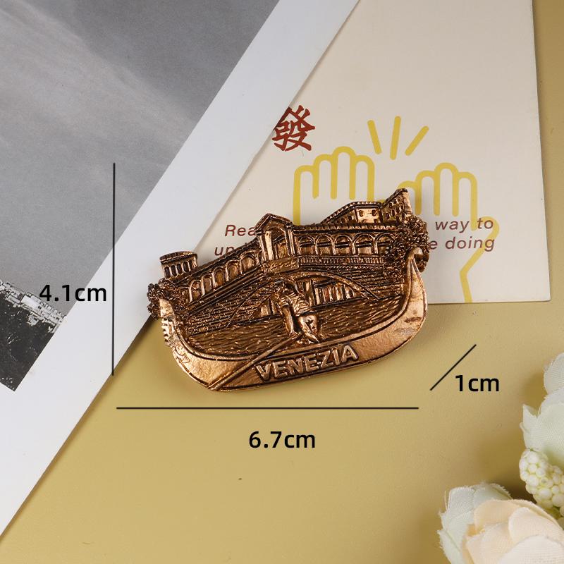 6 Pcs Scenic Spot Fridge Magnets World-Famous Buildings Fridge Magnets Home Fridge Decorative Magnets