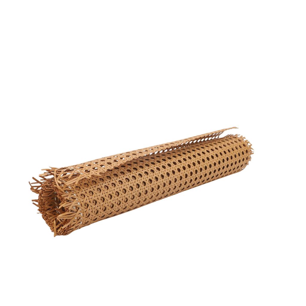 Imitation Rattan Geflechtrolle Gewebte Offene Masche Gepresste Rohrmatte für Stuhl Schrank Decke Bett Möbel Dekoration