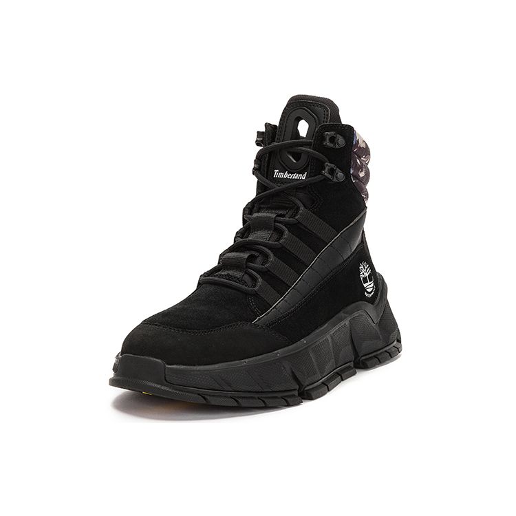 Timberland Turbo Durable Breathable High-Top Outdoor Functional Shoes Men Shoes Black A5PJRW
