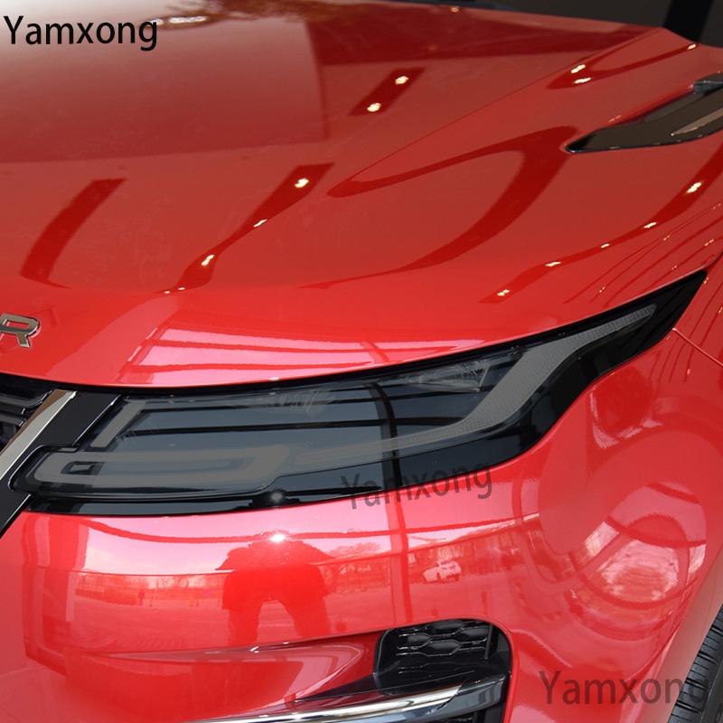 For Range Rover Evoque 2012-2018 Car Headlight Protective Film Black Transparent  Anti Scratch Auto Repair