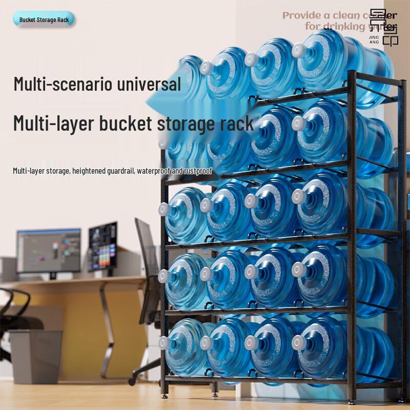 Miling 4patrový stojan na skladování 12 lahví s vodou