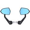 7/8Inch Motorcycle Handlebar End Mirror Inverted Rearview Mirror Universal Replacement 360 Degree Rotating Side Mirror
