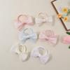 Soft Baby Nylon Headband Lace Bow Ponytail Hair Tie Bowknot Hair Bands  For Baby Girls Children