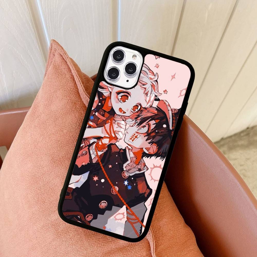 1pc Anime H-hanako Cartoon K-kun Phone Case Silicone PC+TPU For For IPhone 11 12 13 14 15 16 Plus Pro Max Cover