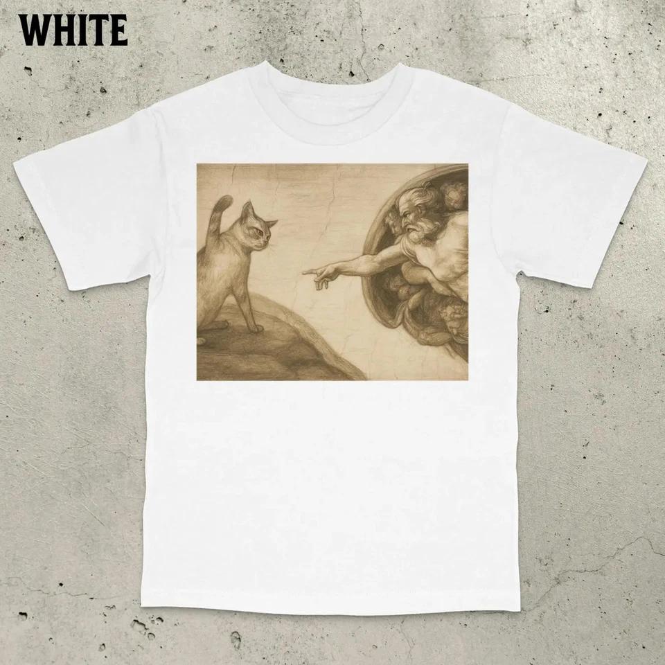 Heavenly CaT-Shirt Funny Cat Meme Shirt Viral Cat Lover Gift Tee L