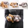 Cute Cartoon Striped Cat Crouching Plush Toy Doll For Kids And Giftgiving
