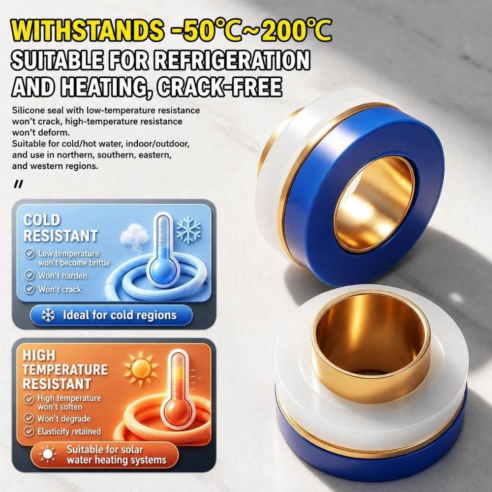 5/10Pcs Leak-proof Valve Pipe Hose Washer Reusable Sealing Copper Washers  Faucet Connections