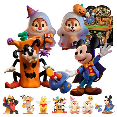 JUCĂRIE DE TOP Seria Disney Fantasy Cutie Gachapon Cutie Oarbă Plastic Premium Moale Ziua de Naștere Halloween Chip și Mickey Mouse Colecționabil "Noaptea de Halloween"