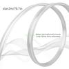 24TE Wall Mount Ceiling Curtain Track, Flexible Curved Ceiling Track for Room Divider