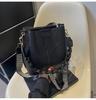 Versatile Bucket Bag Autumn and Winter Retro Women's Bag 2025 New Niche Design Broadband Messenger Bag Shoulder Bag