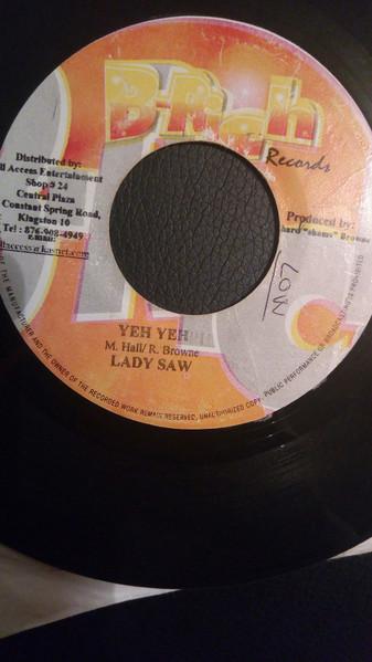 

7-дюймовая пластинка LADY SAW / KIPRICH - Yeh Yeh / Black Man NONE B-Rich Records 2003 Ямайка Регги, Ска и Даб Б/У