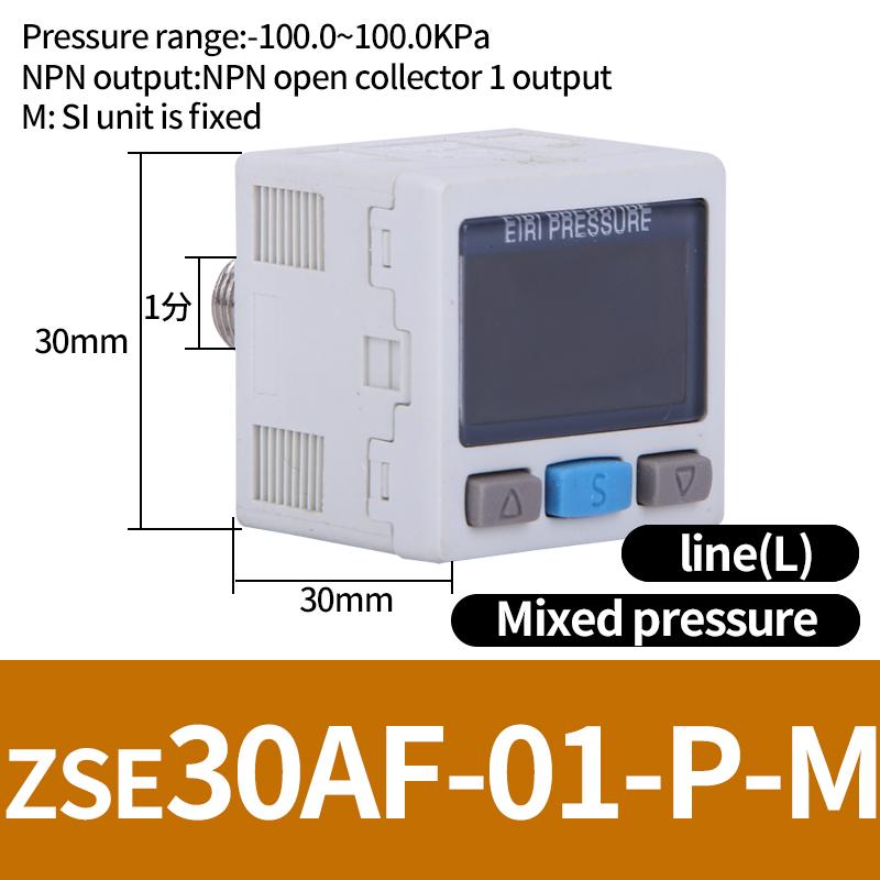 ZSE / ISE30A Pneumatic High-Precision Electronic Digital Display Pressure Switch ISE30A-01-N-L ZSE30A-01-P-L ZSE30AF-01-A