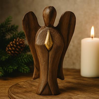 Holzengel-Figur Freundschaft