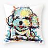 Sofa Pillowcase Bedroom Decoration Cushion Cover Cute Dog Yorkie Pug Pillow Car