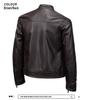 Men's Trendy American Stand-Collar Faux Leather Motorcycle Jacket with British and Korean Style