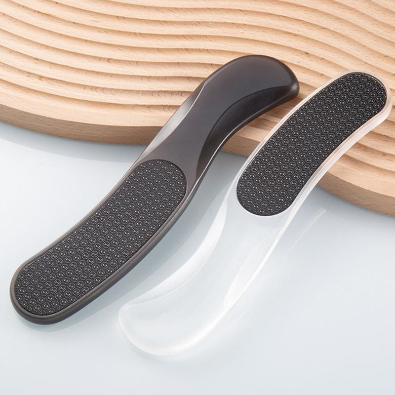 Round Moon Foot File For Effective Exfoliation Nonallergenic Glass Face Professional Pedicure Tool Long Permanent ABS Building
